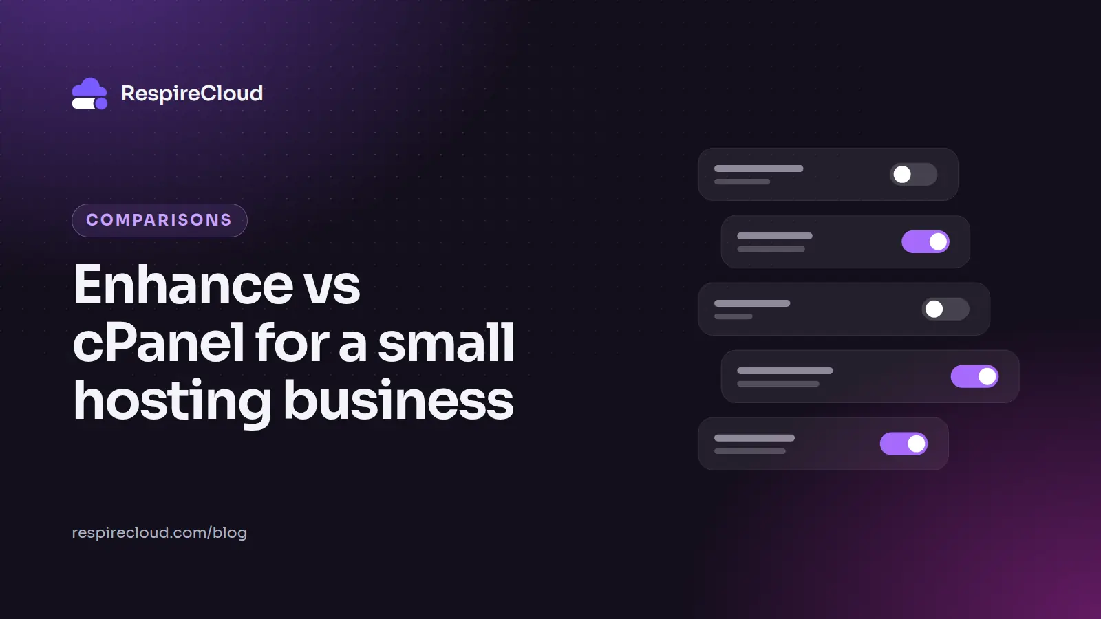 Enhance vs cPanel for a small hosting business