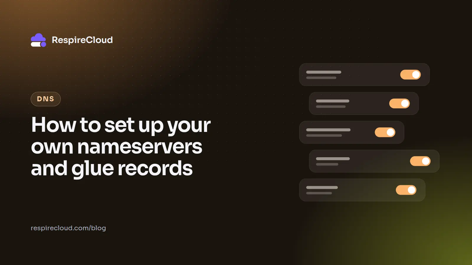How to set up your own nameservers and glue records
