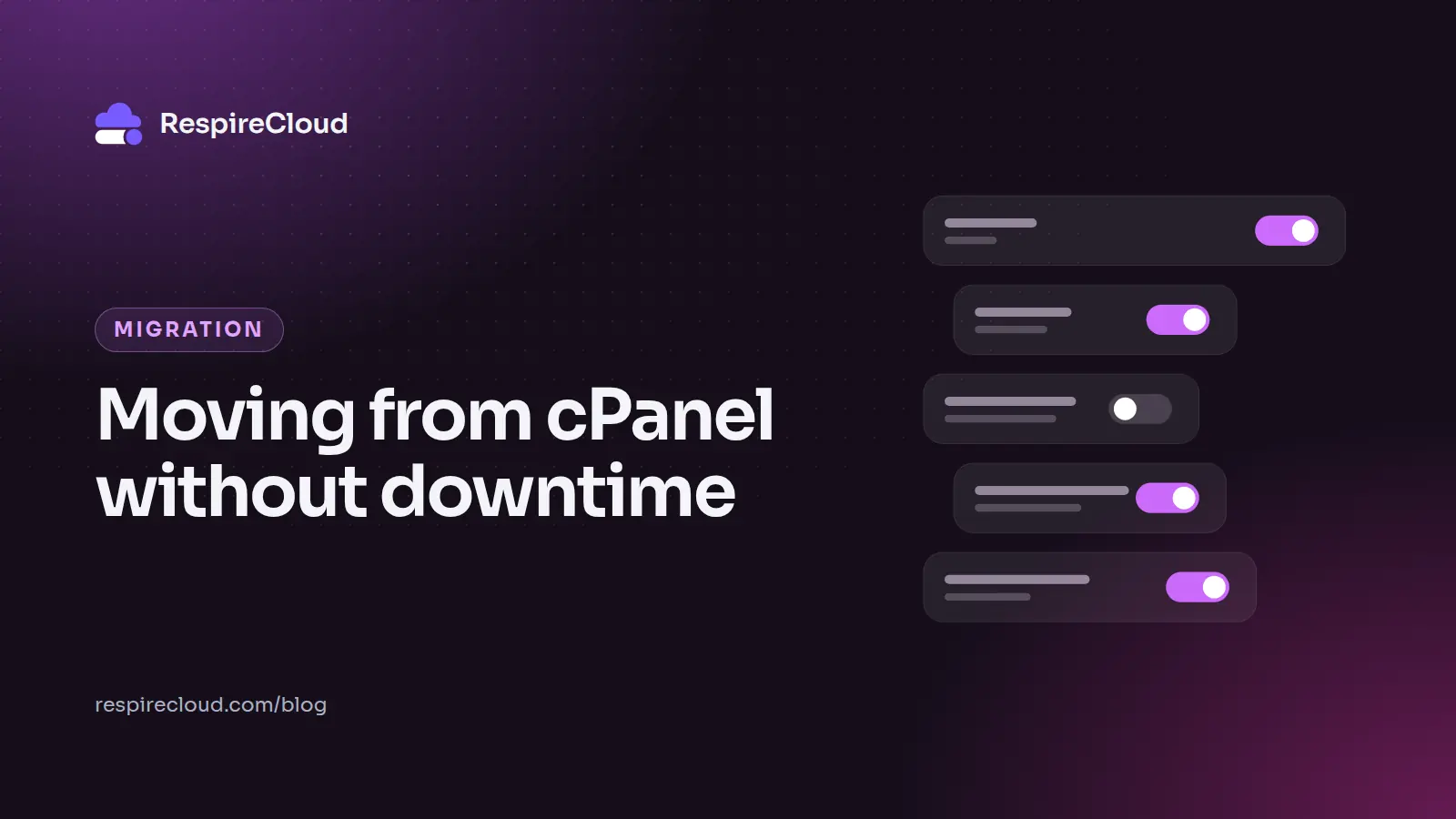 Moving from cPanel without downtime