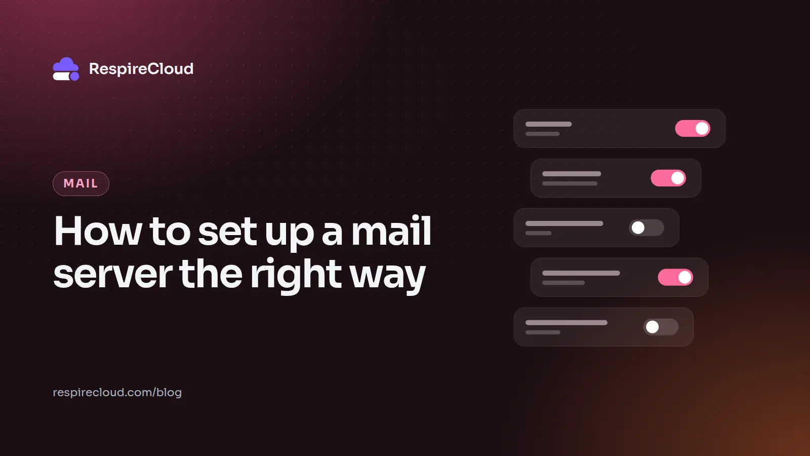 How to set up a mail server the right way
