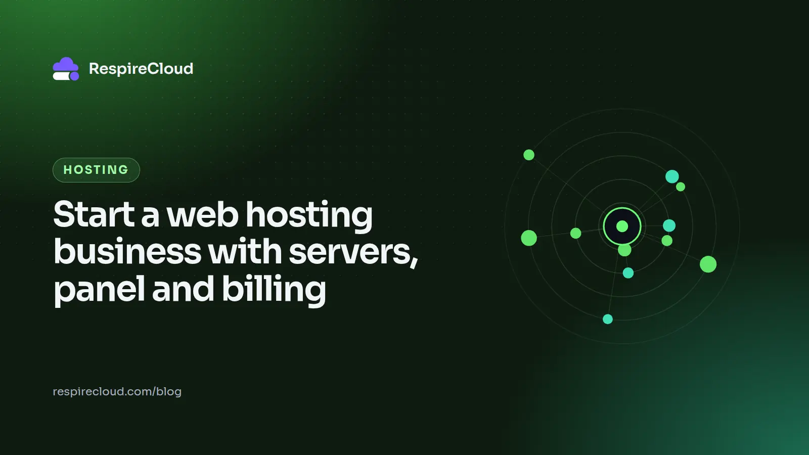 Start a web hosting business with servers, panel and billing